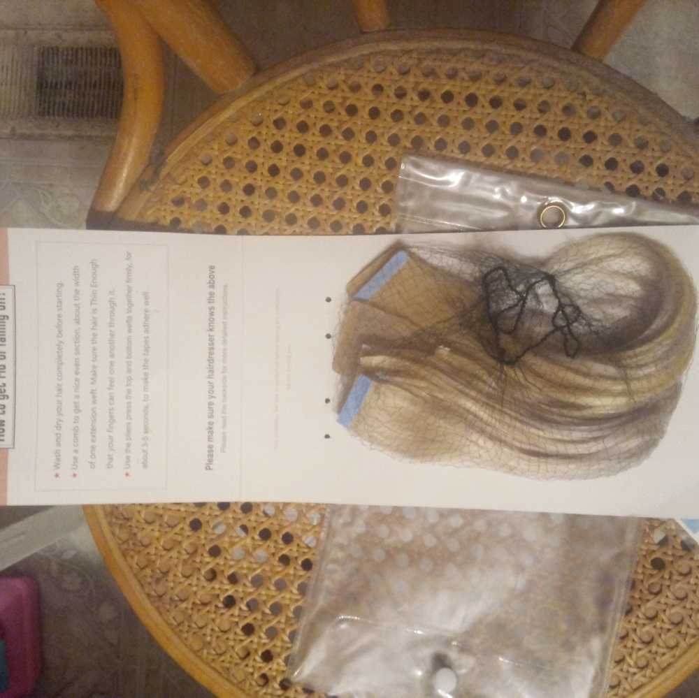 100 percent Human Hair Tape Extensions Platinum Blonde #60 - Picture 2 of 7